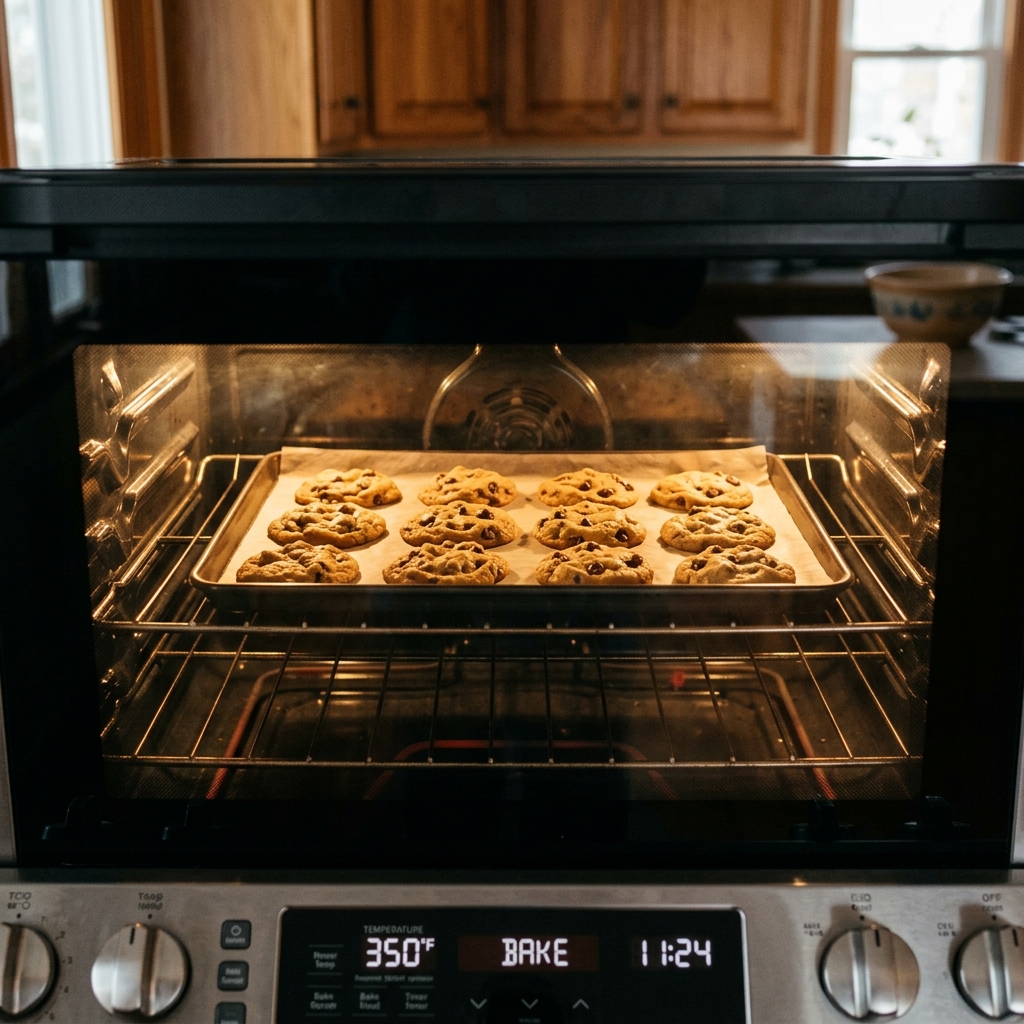 Baking timer and oven dials